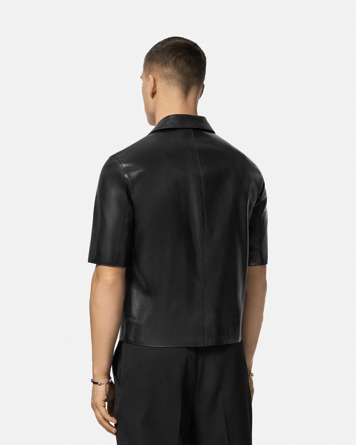 Leather Blouson Overshirt - 5