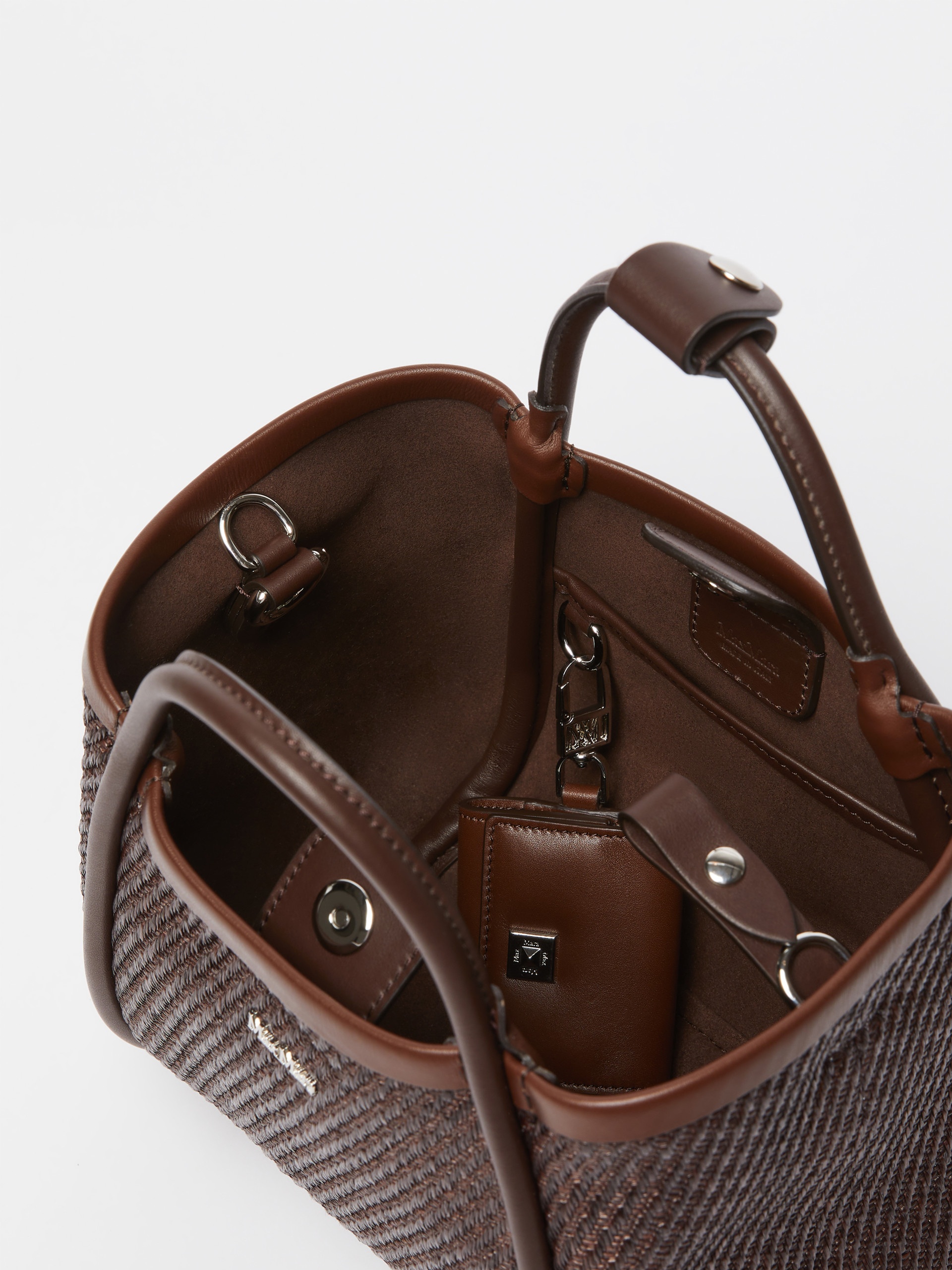 SUMMERMARINEXS Extra-Small raffia-look fabric Marine bag - 6