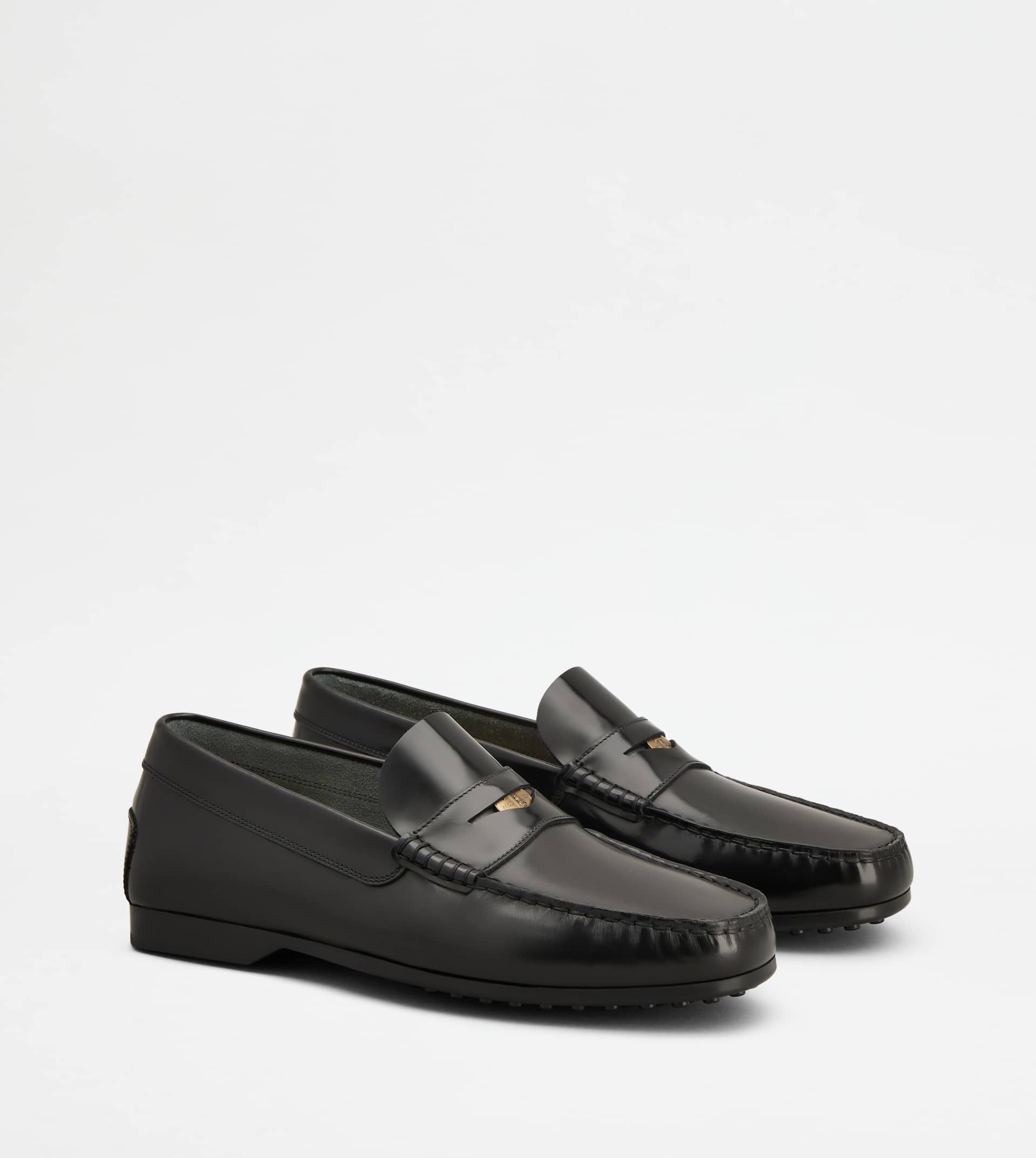 LOAFERS IN LEATHER - BLACK - 3