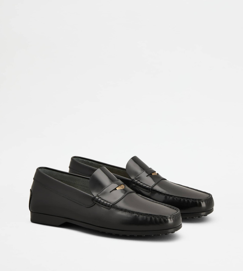 LOAFERS IN LEATHER - BLACK 4
