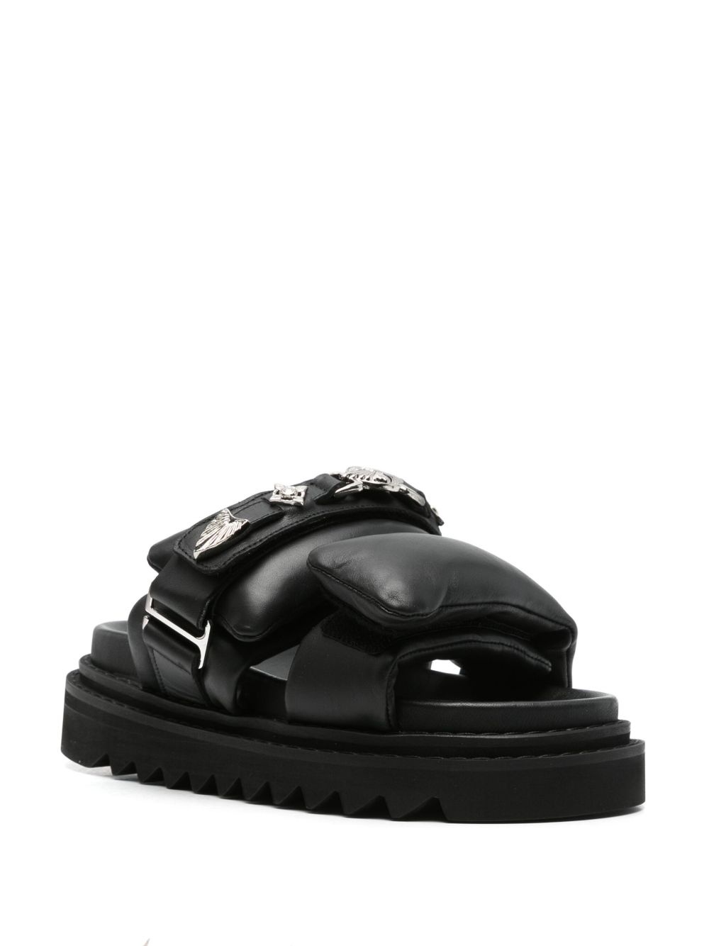 40mm leather sandals - 2