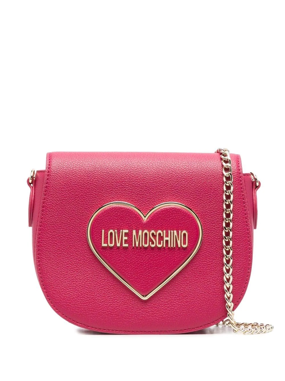 logo-lettering heart crossbody-bag - 1