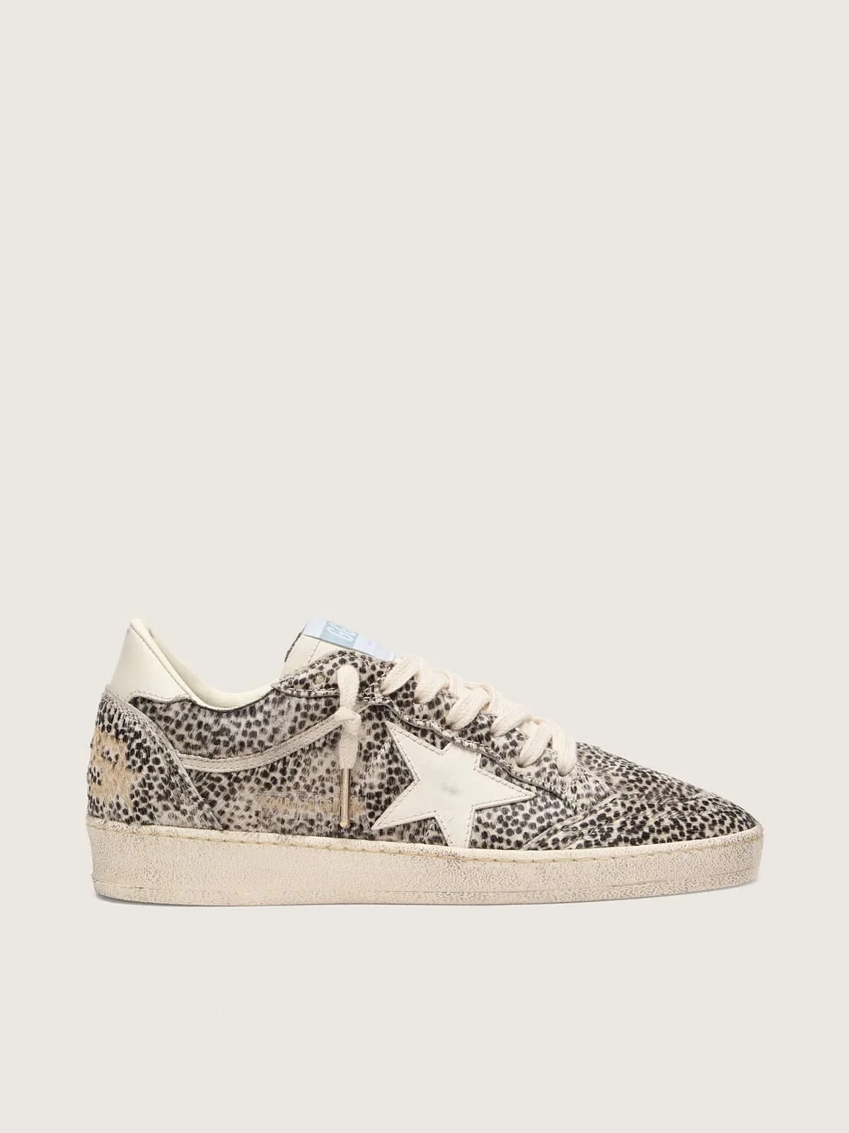Women’s Ball Star LTD in leopard pony skin with cream leather star - 1