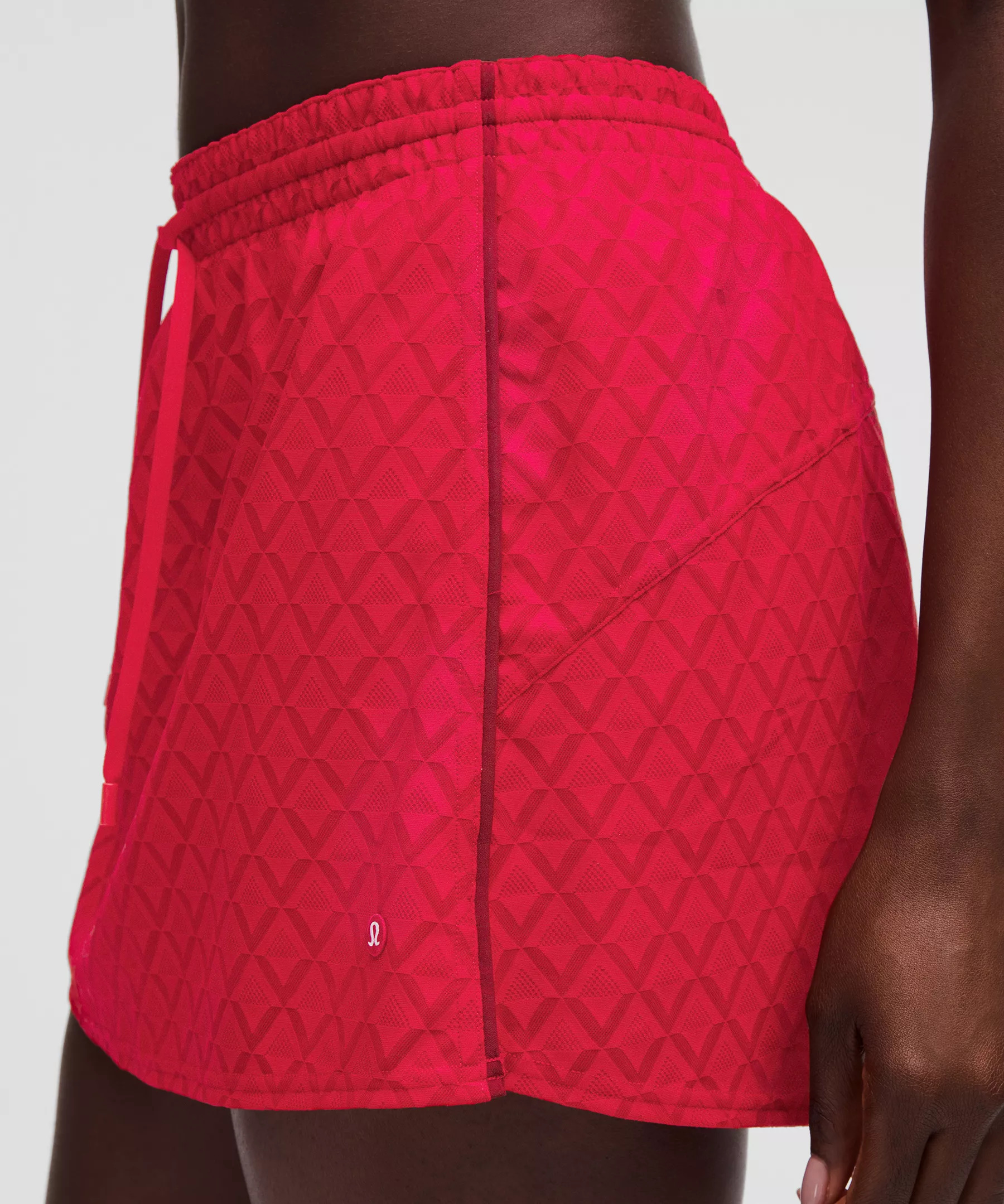 Textured Mesh High-Rise Tennis Skirt - 5