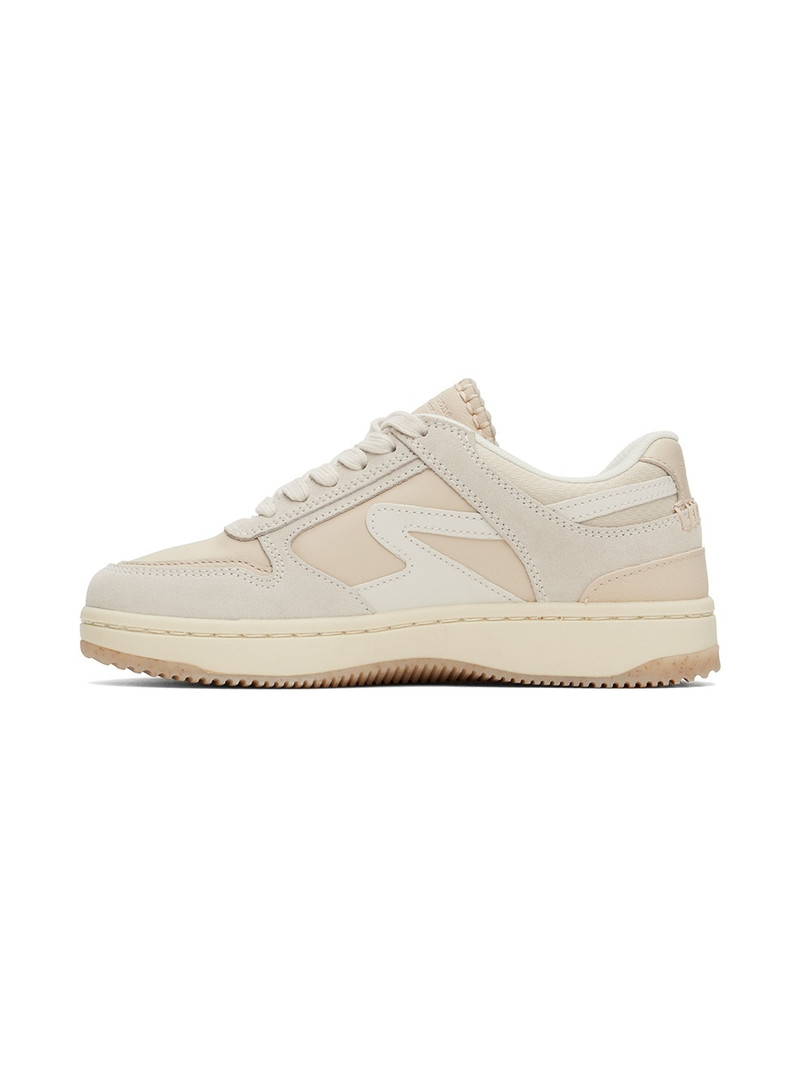 Beige Retro Tennis Sneakers 3