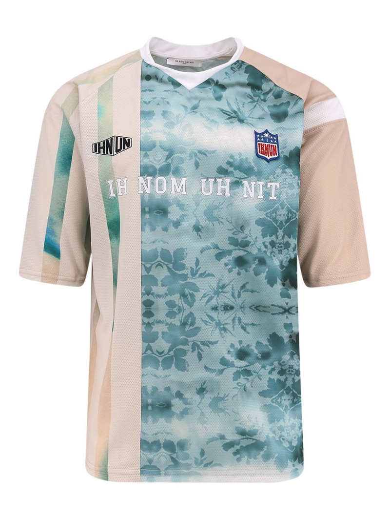 logo-patch jersey T-shirt 1