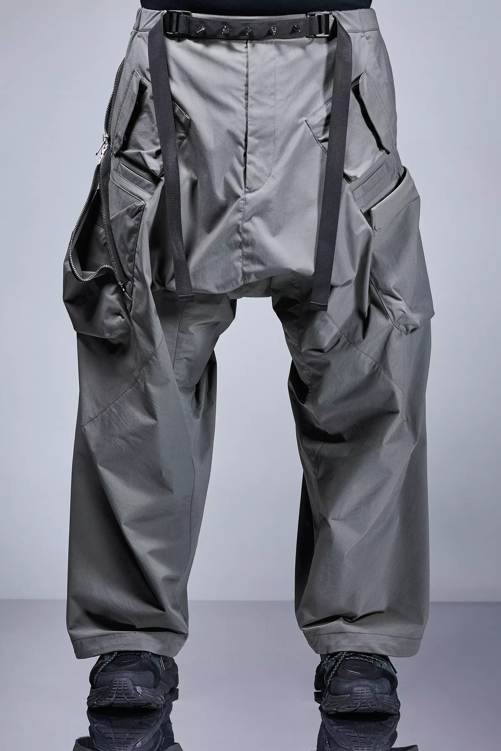 P30AL-E Encapsulated Nylon Ultrawide Drawcord Cargo Trouser Gray - 12