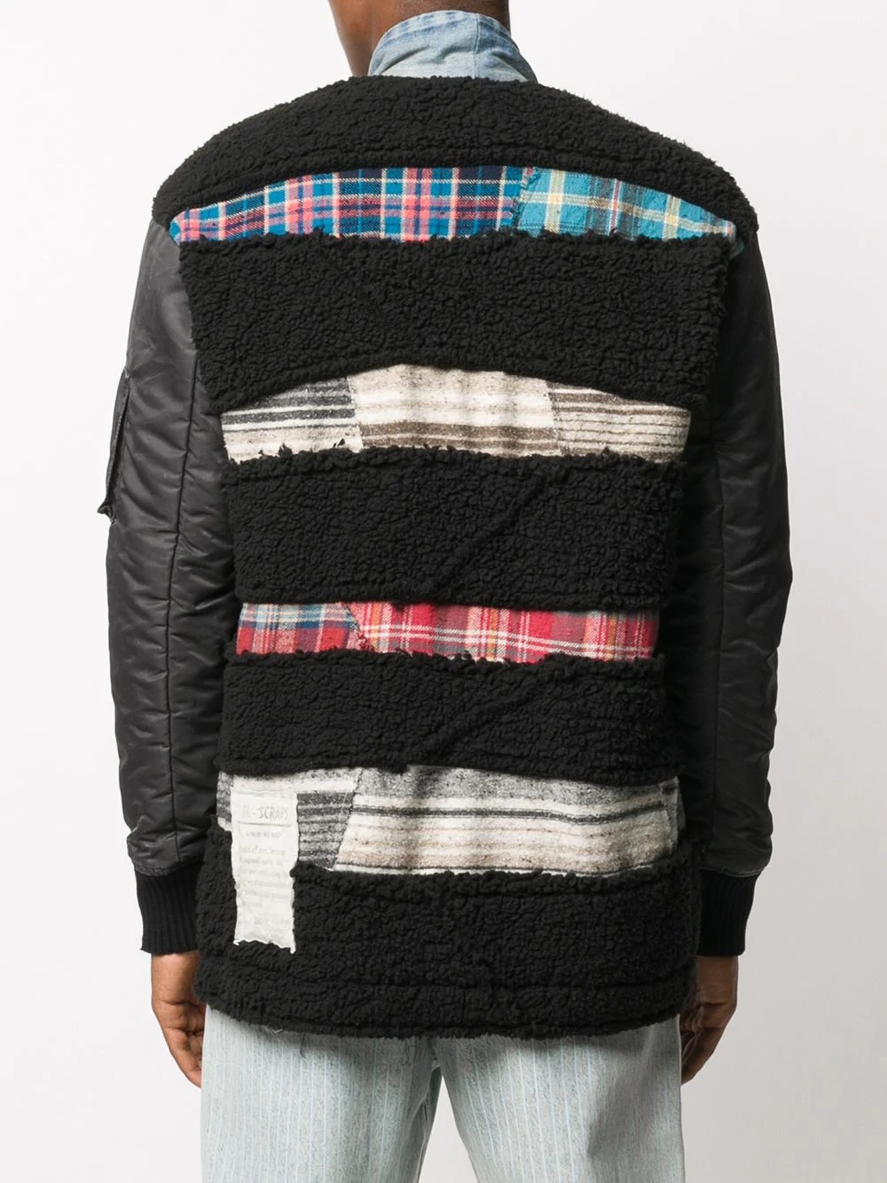 patchwork bomber jacket - 4