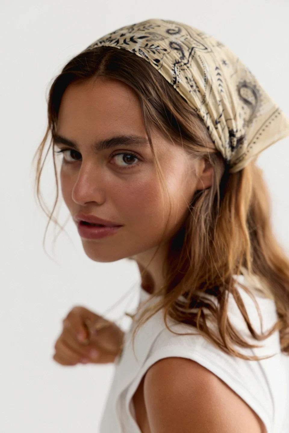 Bridgette Silk Hair Scarf - 1
