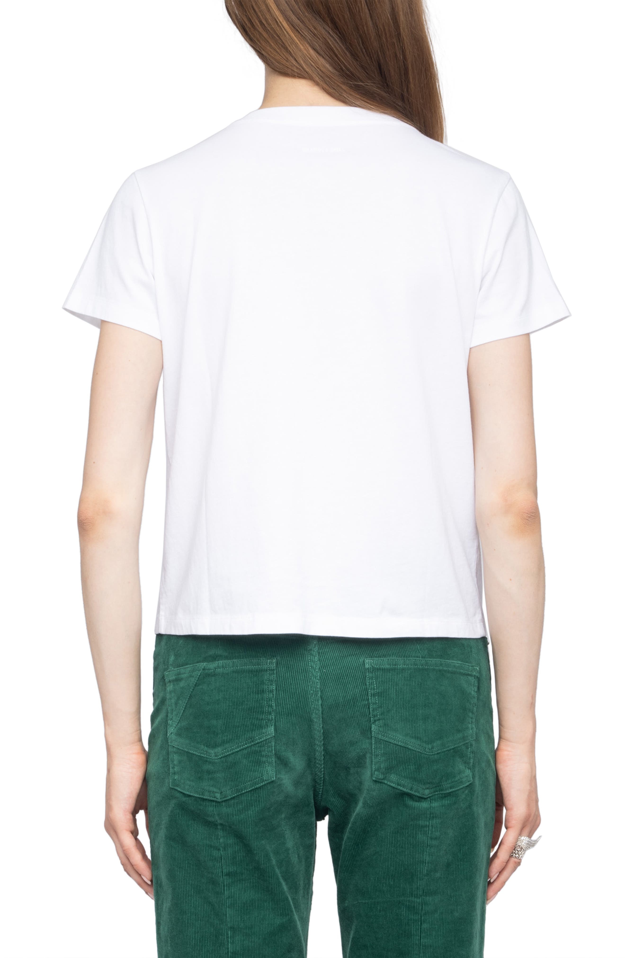 Zadig & Voltaire Alys Voltaire Paris Cotton Graphic T-Shirt in White at Nordstrom - 2