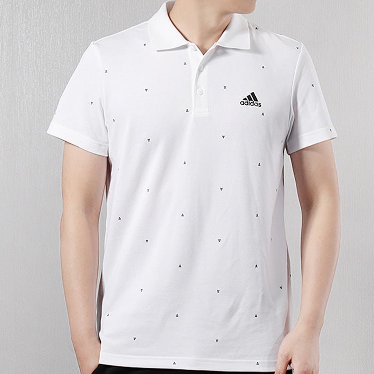 adidas Sports Stylish Short Sleeve Polo Shirt White DY3426 - 3