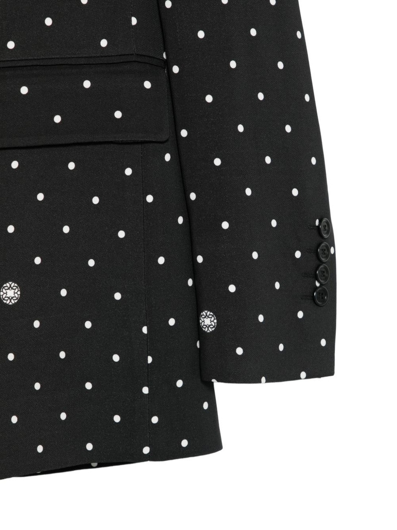 polka-dot double-breasted blazer 3