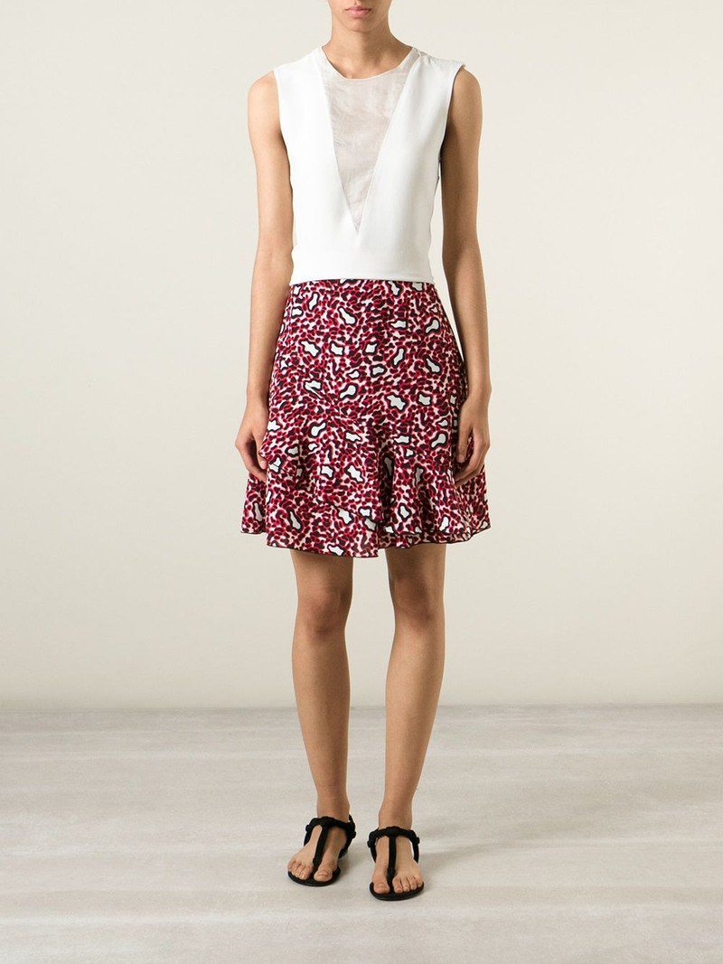 Stella McCartney leopard-print mini skirt outlook