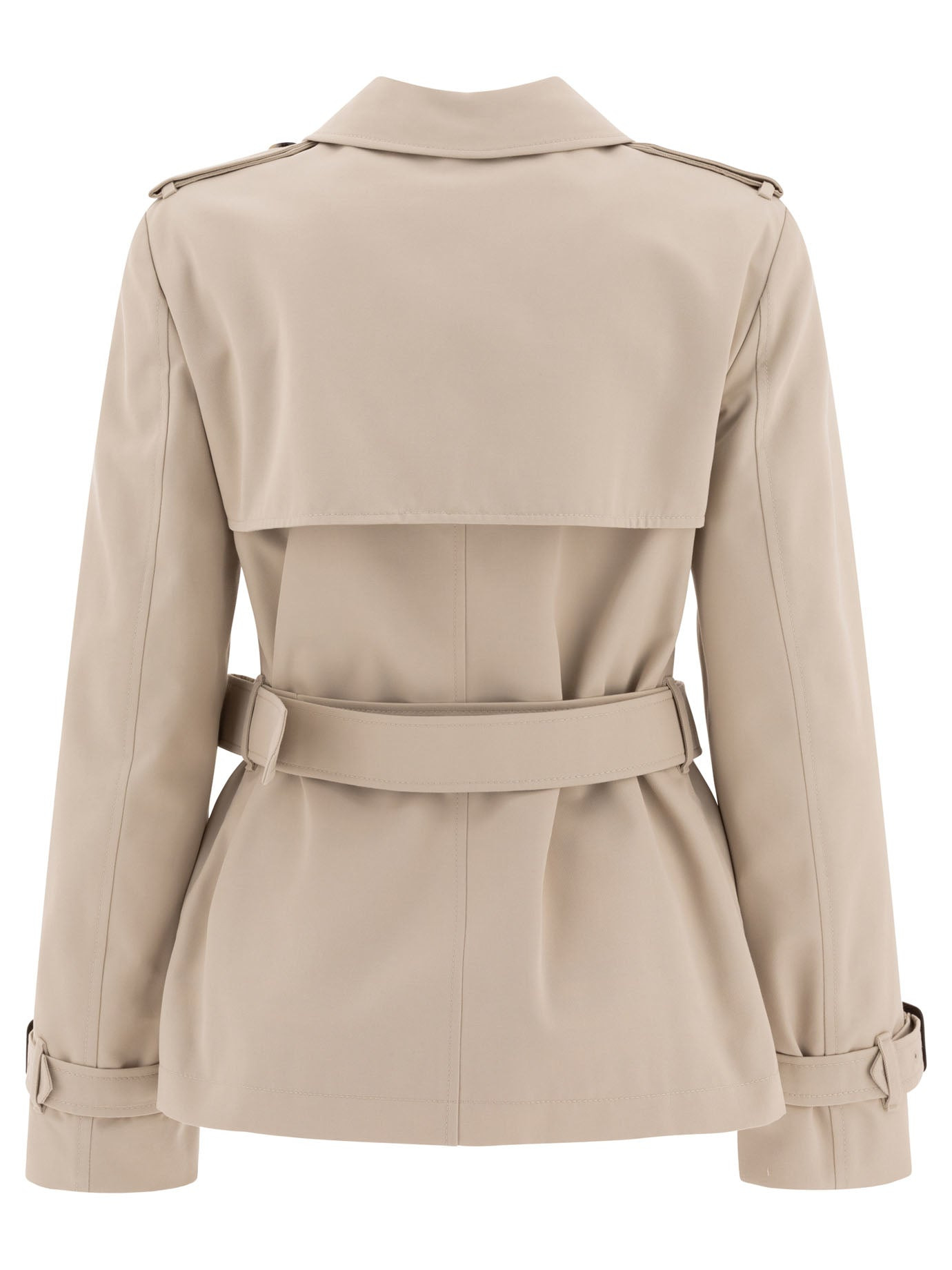 Burberry Cotton Blend Trench Jacket - 2