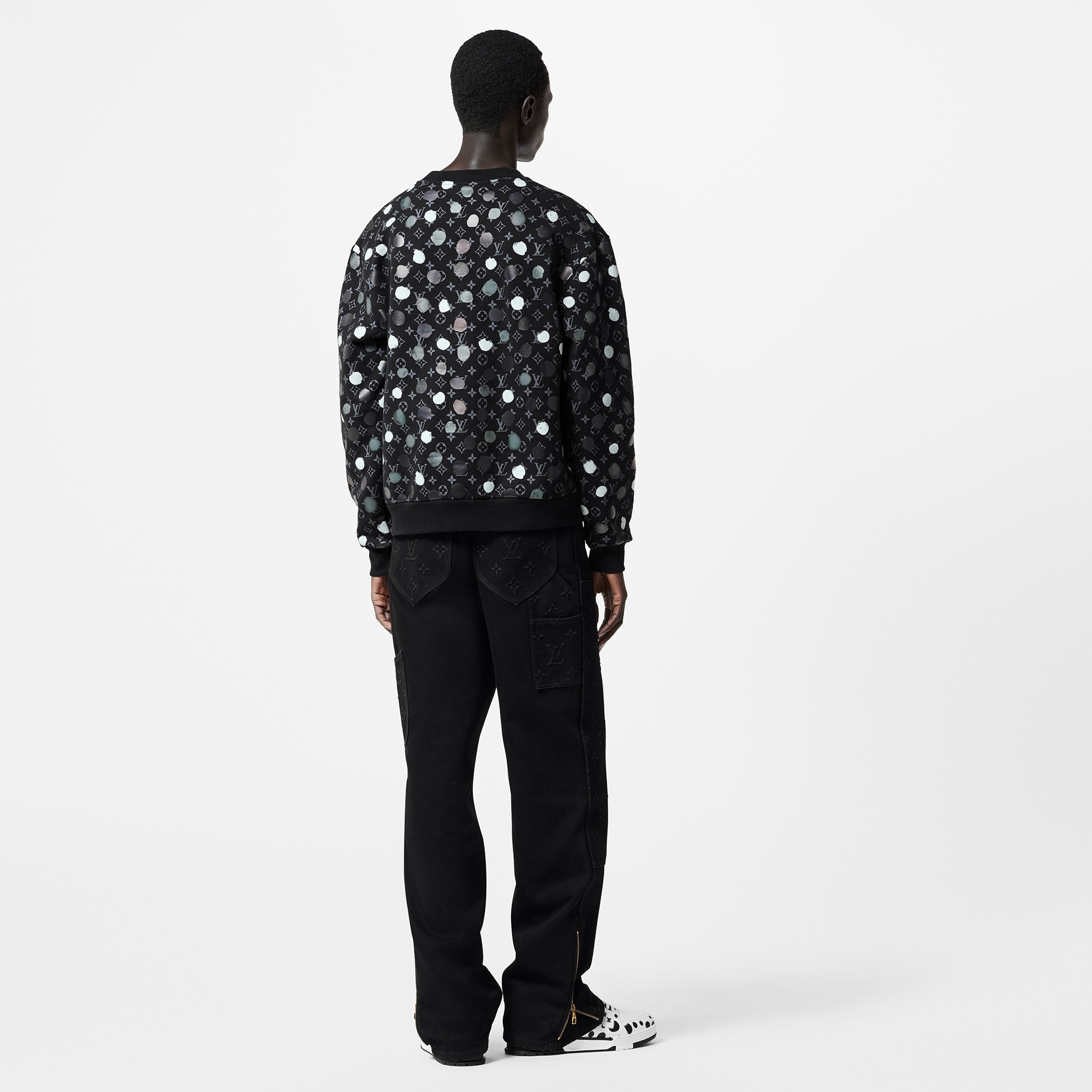 LV x YK Painted Dots Printed Crewneck - 3