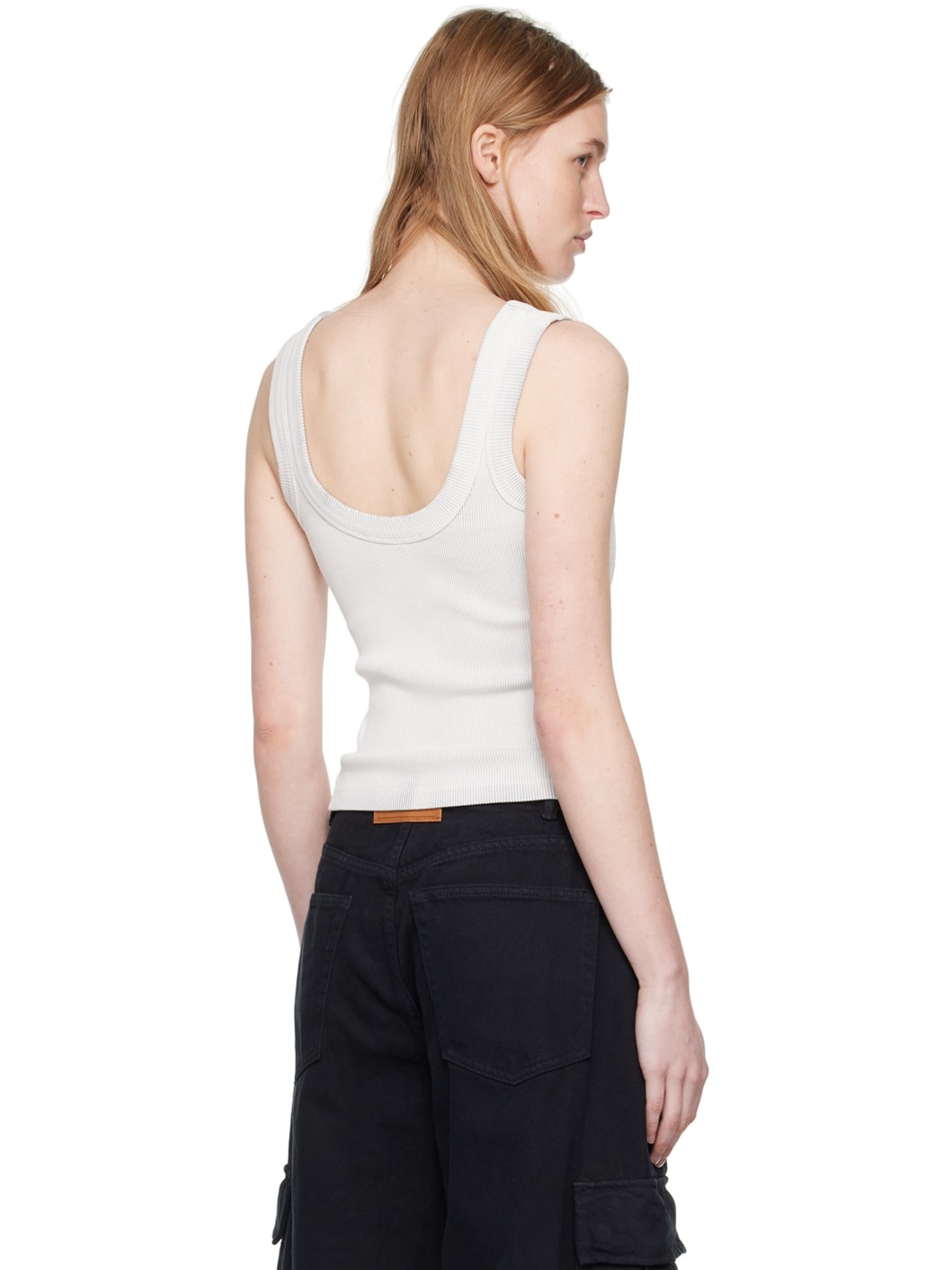 Gray Embossed Tank Top - 3