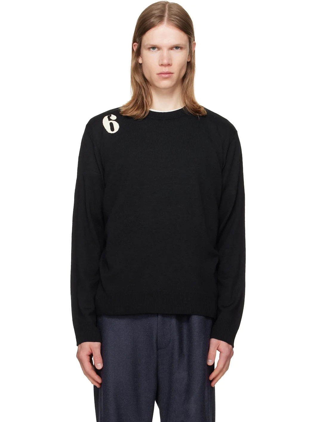 Black Wool Sweater - 1