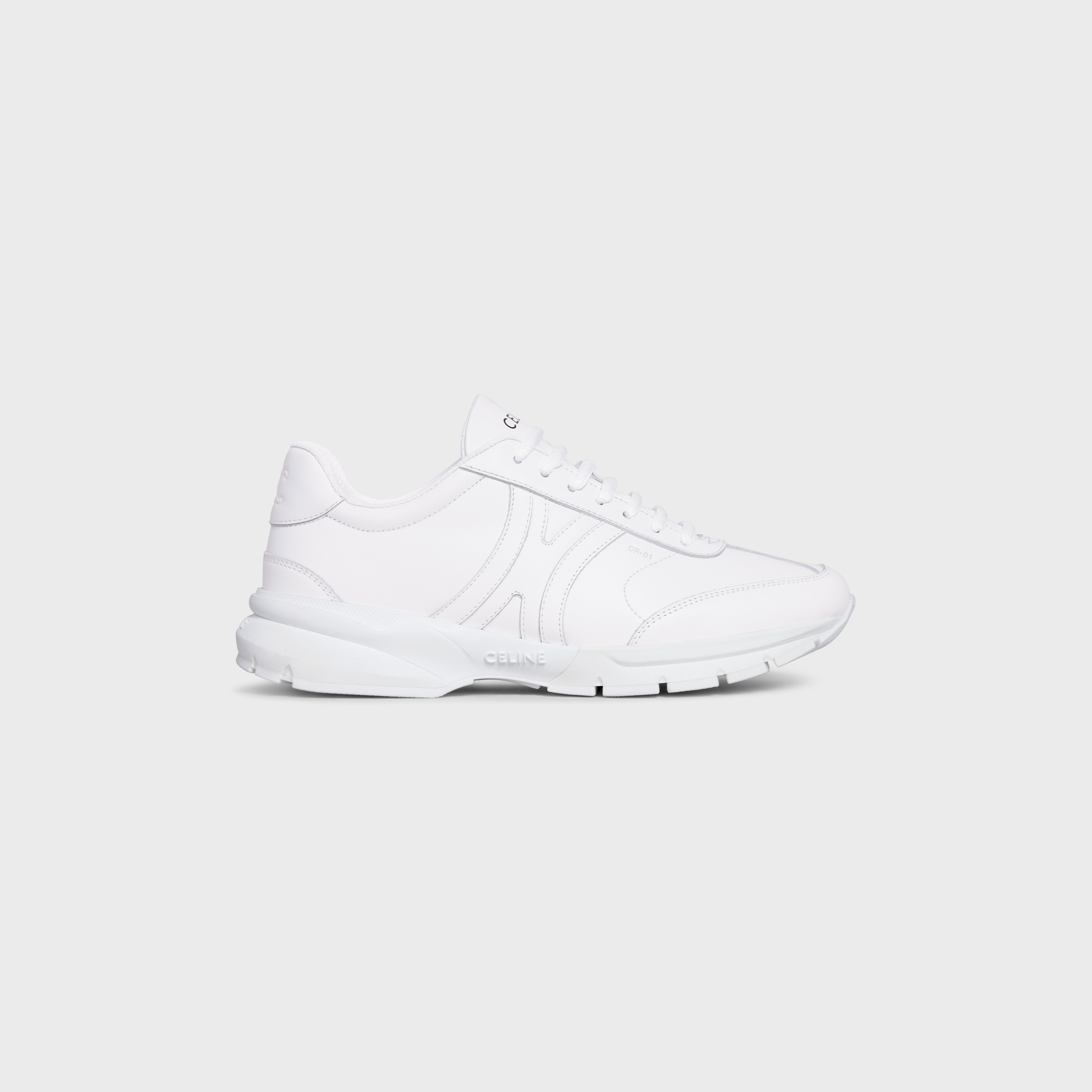 CELINE RUNNER CR-01 LOW LACE-UP SNEAKER in CALFSKIN - 1