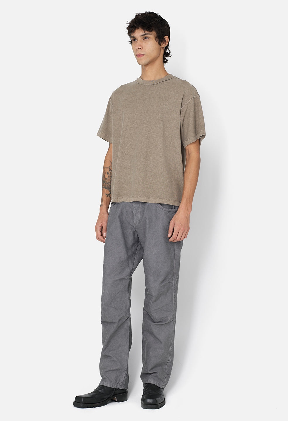 REVERSED CROPPED TEE - 4