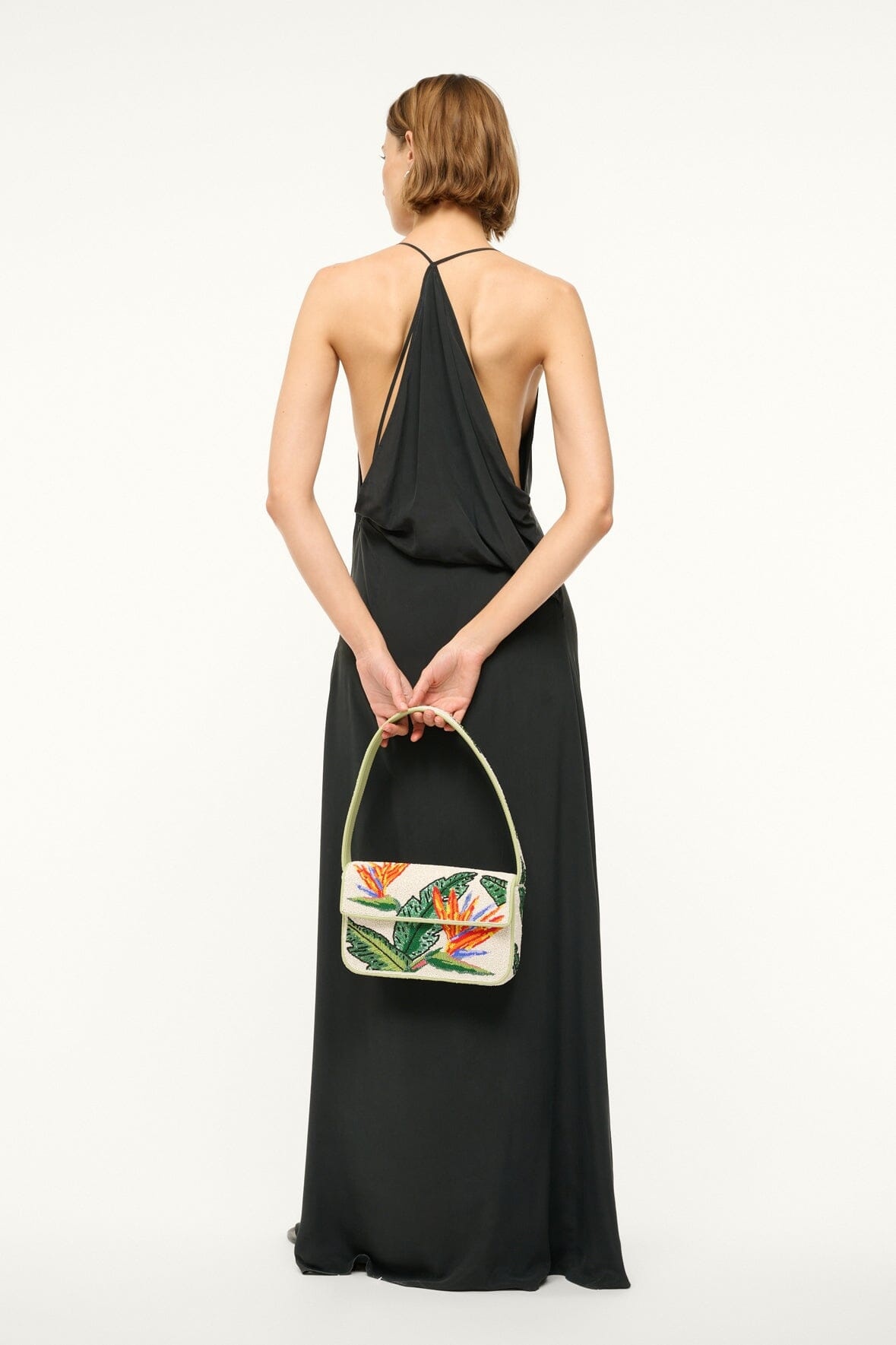 STAUD TOMMY BEADED BAG BIRDS OF PARADISE - 6