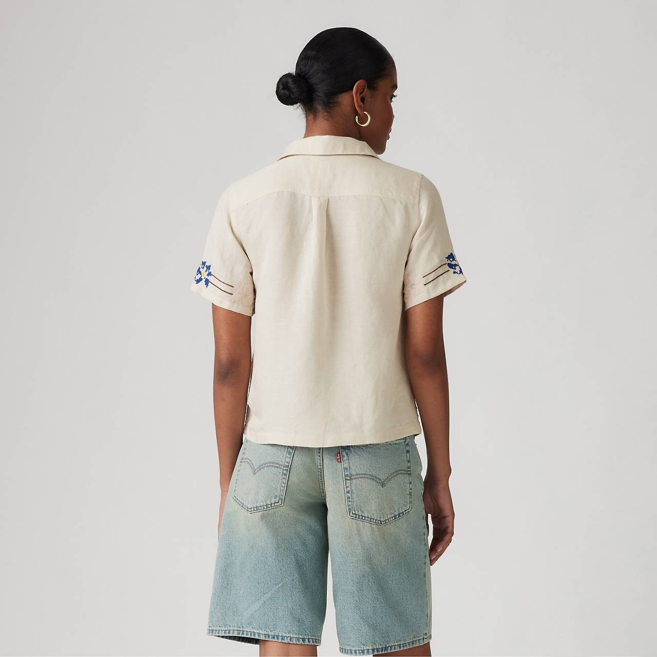SONNY LINEN BLEND CAMP SHIRT - 3