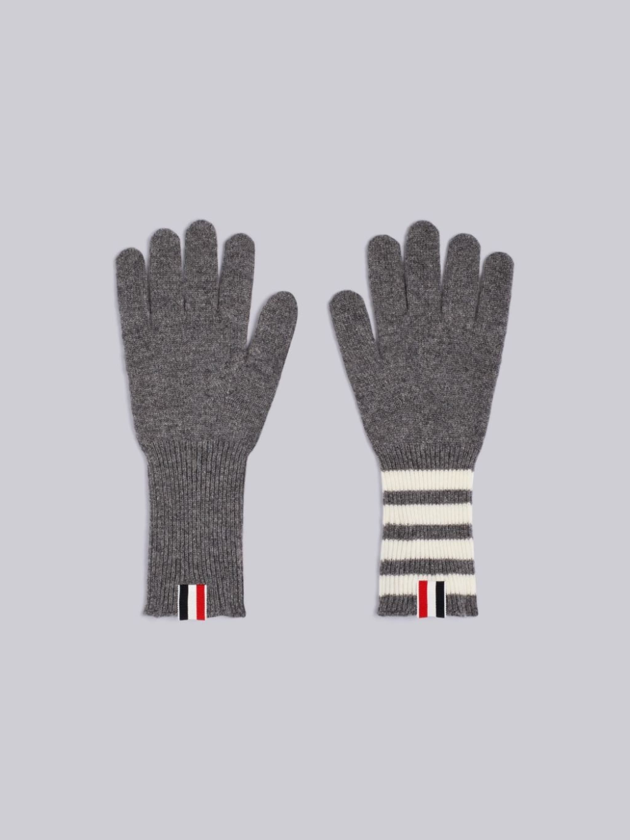 4-Bar cashmere gloves - 1