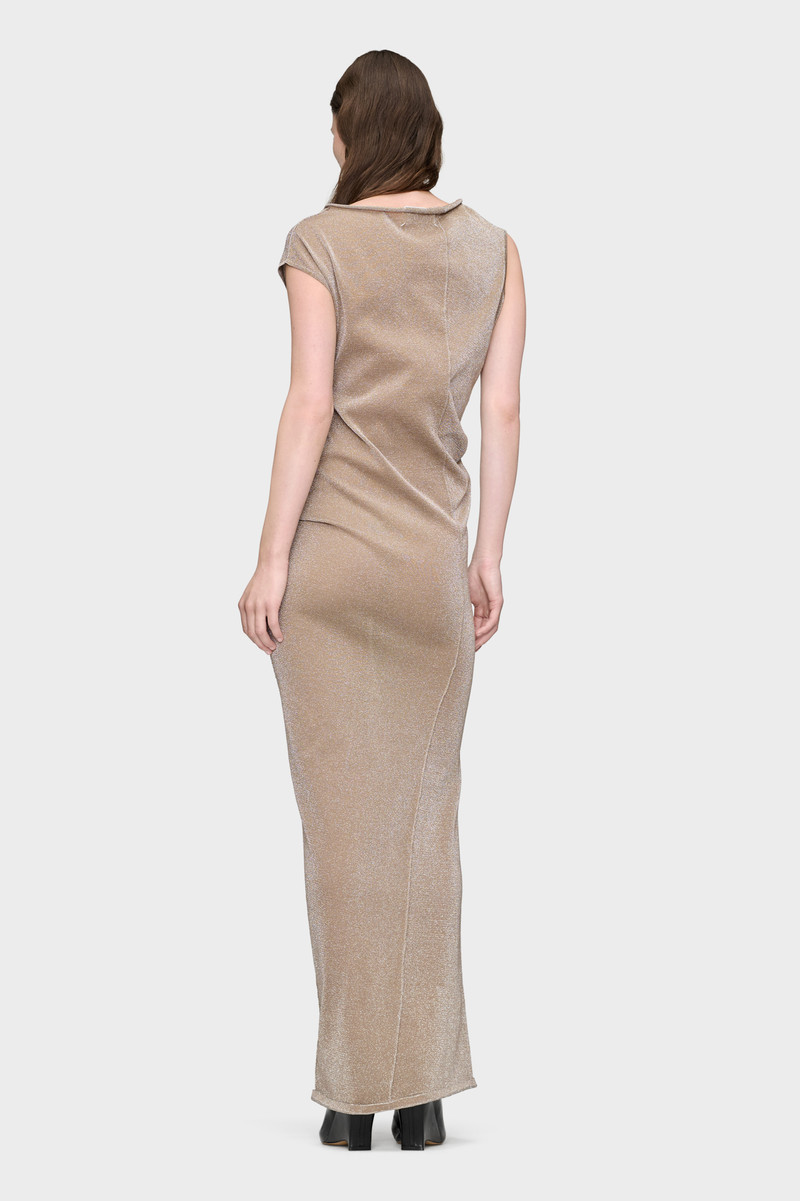Metallic Knit Maxi Dress 4