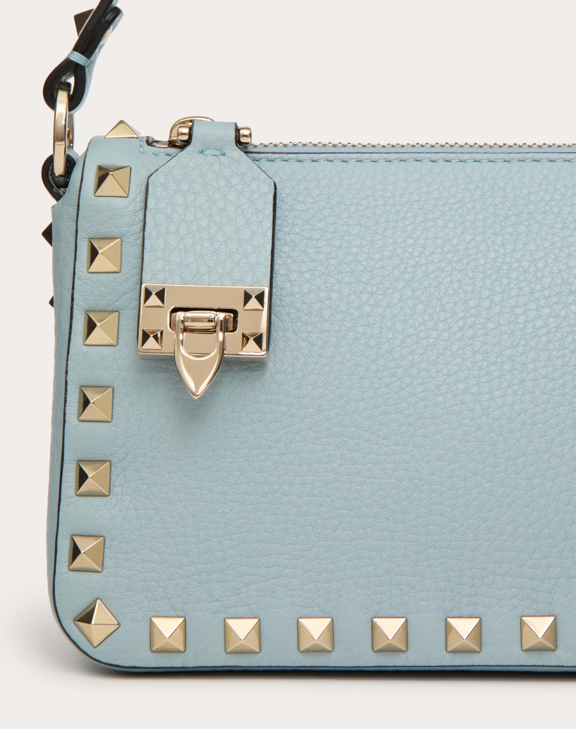 SMALL ROCKSTUD GRAINY CALFSKIN CROSSBODY BAG - 8