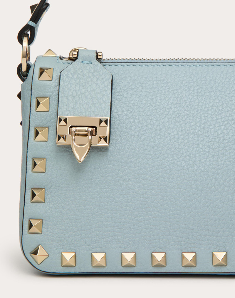 SMALL ROCKSTUD GRAINY CALFSKIN CROSSBODY BAG 8