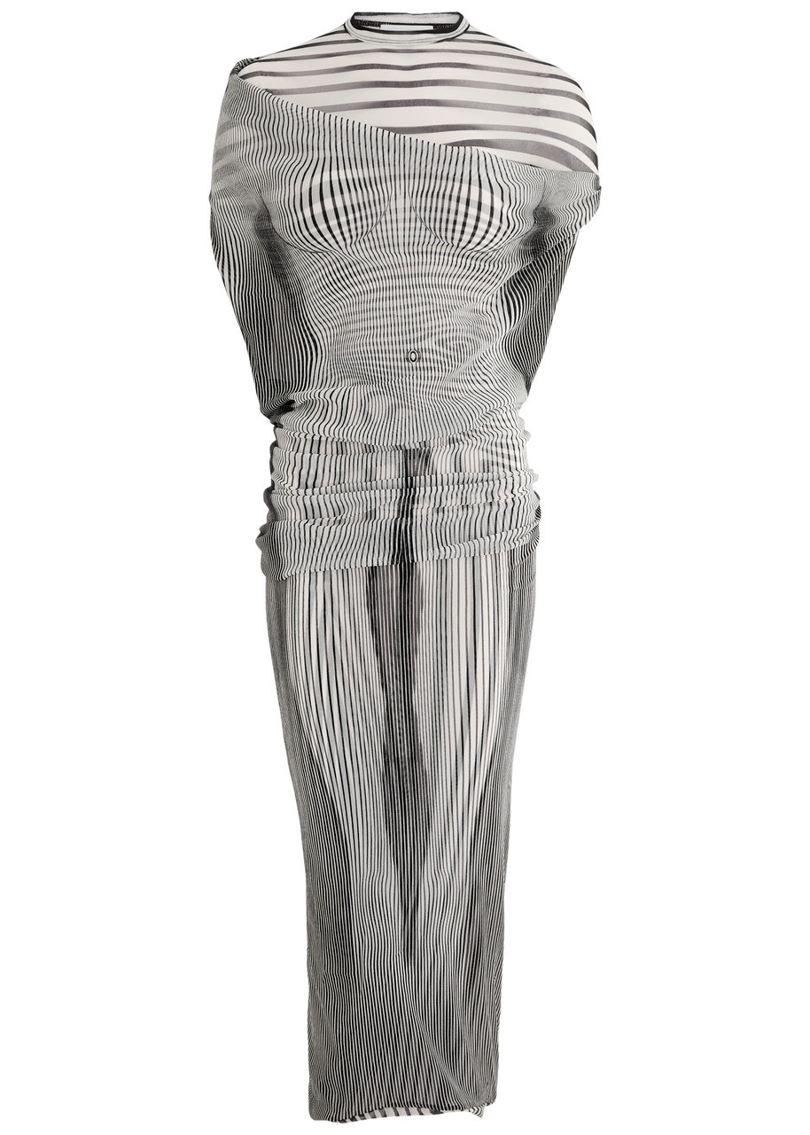 Jean Paul Gaultier Jean Paul Gaultier Printed Tulle Maxi