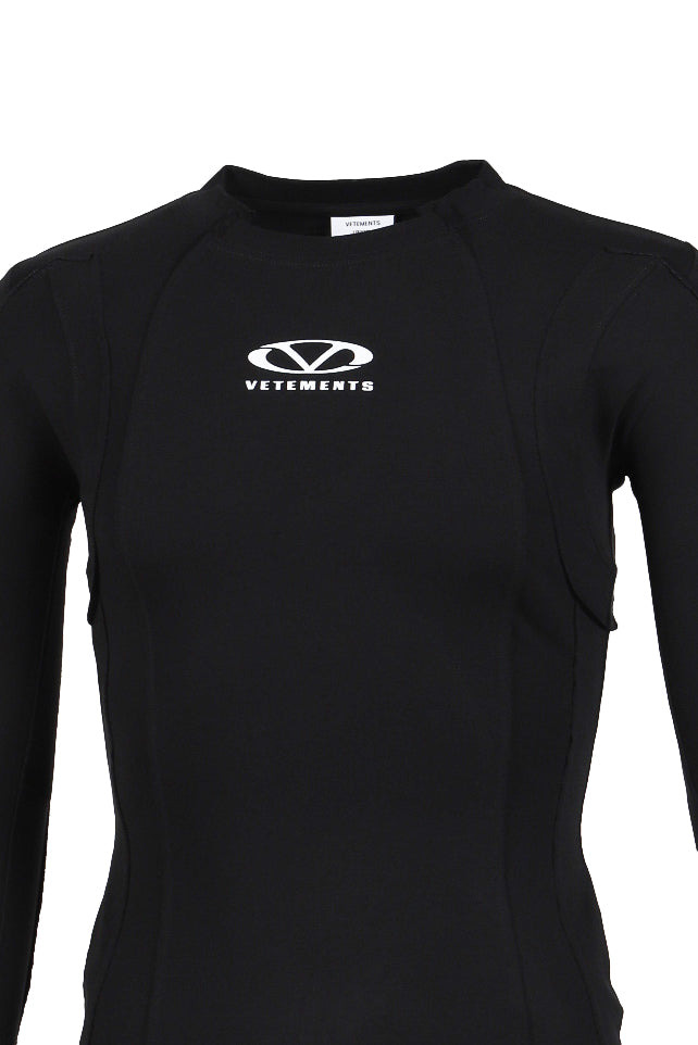 OVAL LOGO CUT-UP LONGSLEEVE / BLK WHT - 8