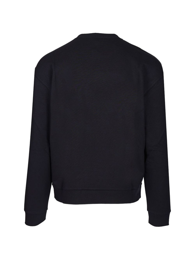 GIORGIO ARMANI logo-embroidered crew-neck sweater outlook