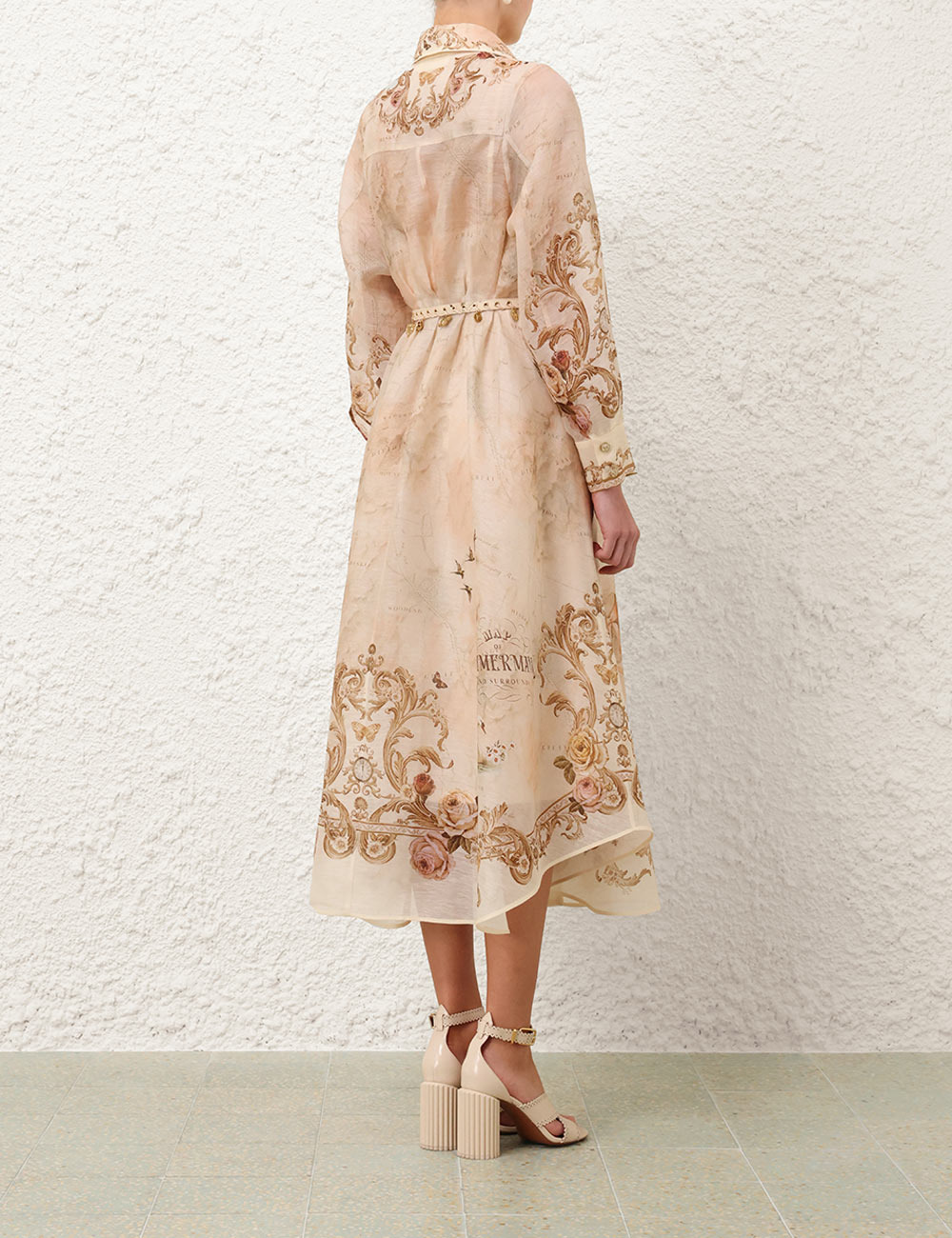 Memento Buttoned Midi Dress - 4