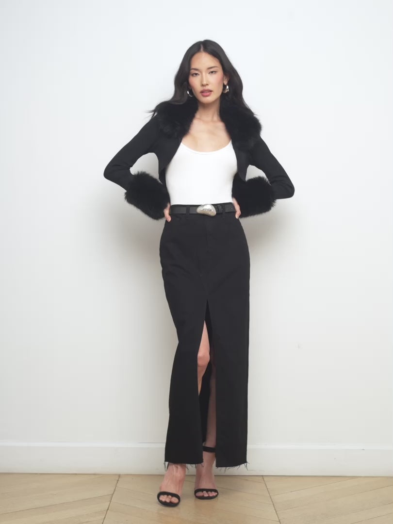 Haru Faux Fur Shrug - 8