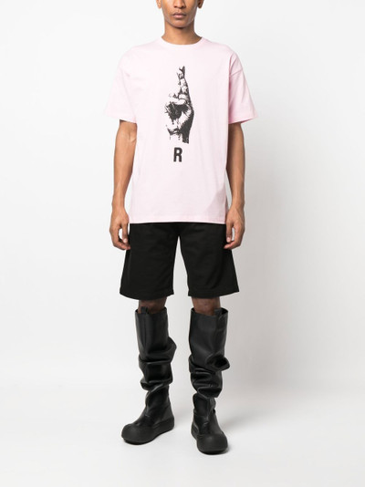 Raf Simons hand sign short-sleeve T-shirt outlook