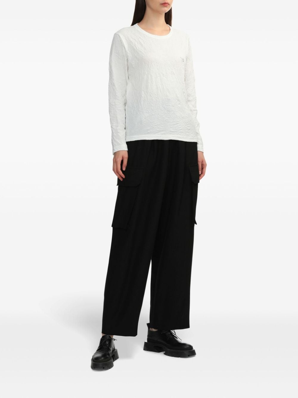 cropped cargo trousers - 4