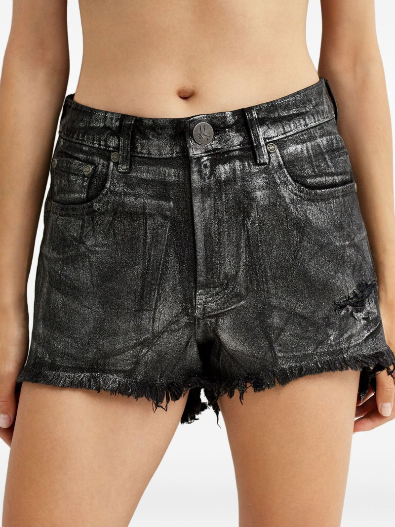 Bonitas frayed denim short shorts 3