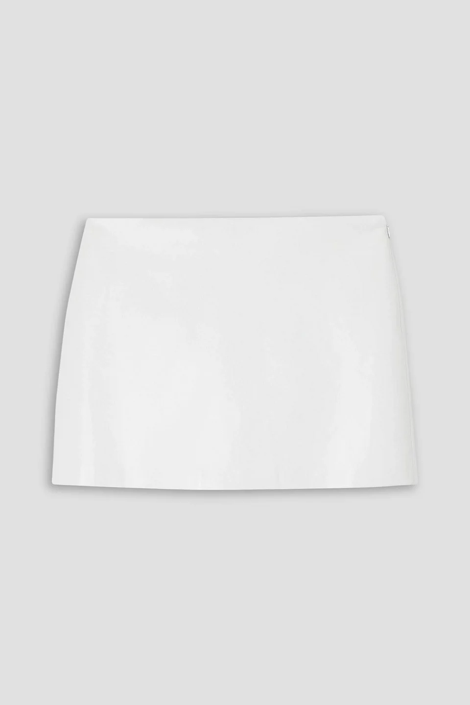 Agda leather-blend mini skirt - 1