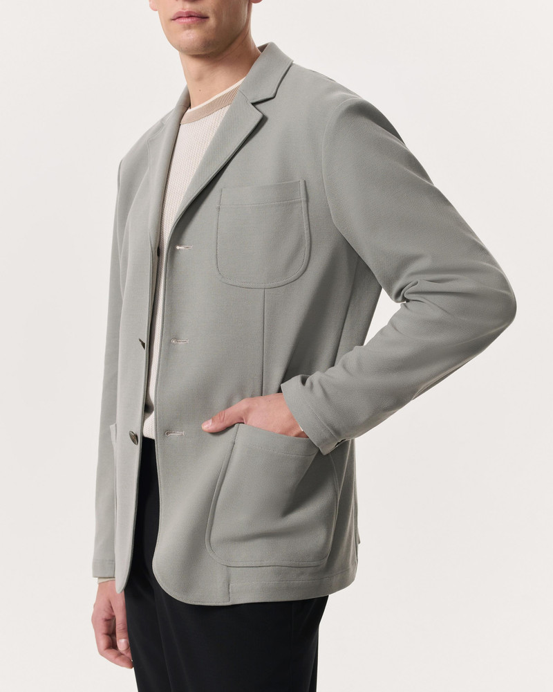 rag & bone Achilles Italian Cotton-Blend Knit Blazer outlook