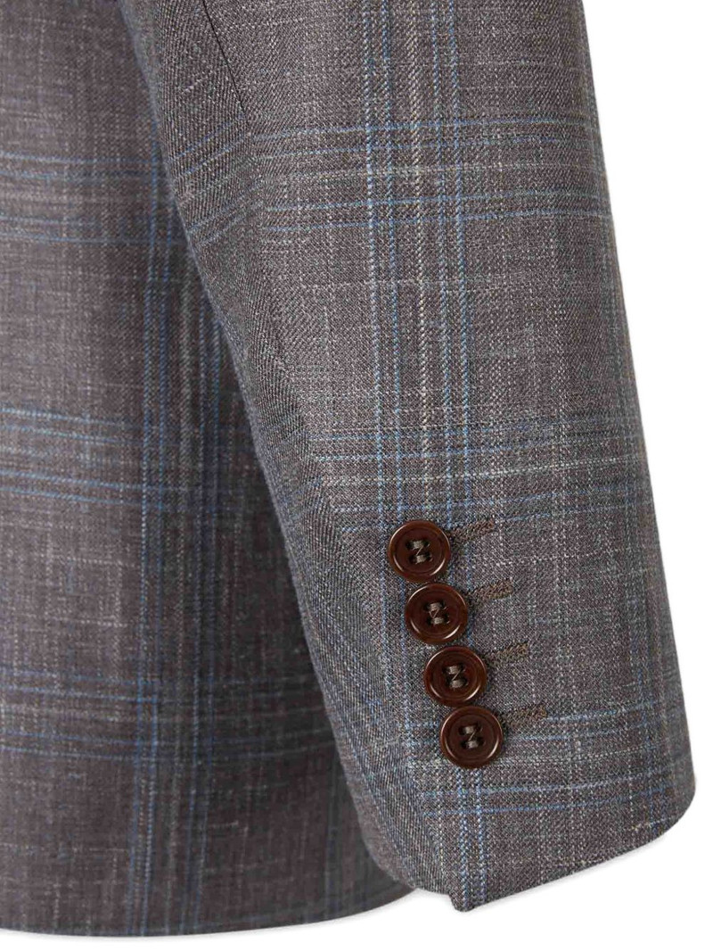 check-pattern blazer 4
