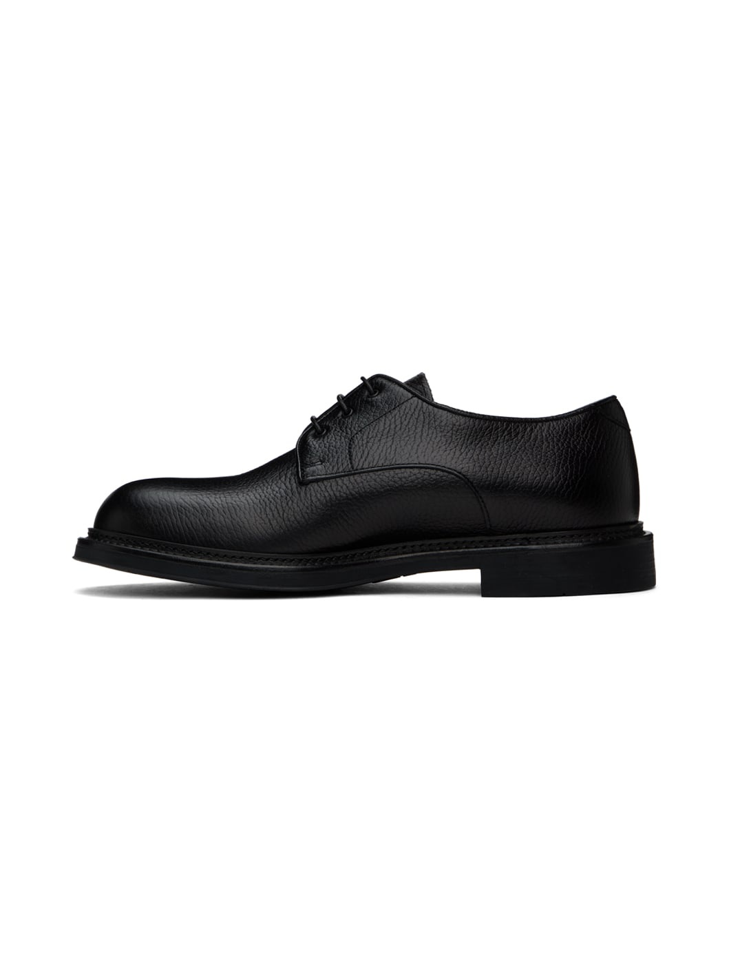 Black Lace-Up Derbys - 3