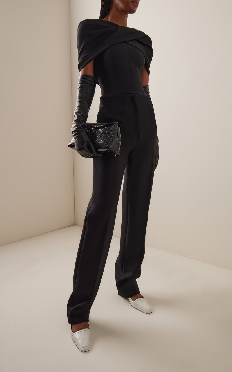 Orrla Off-The-Shoulder Wool Top black 3