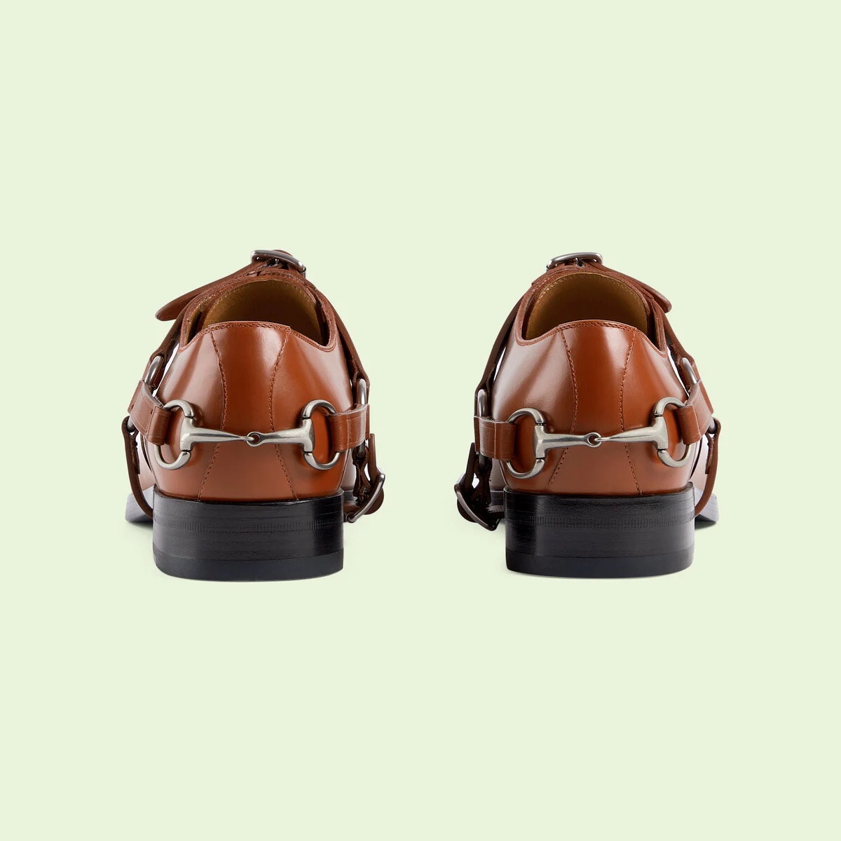 Men's lace-up shoe with harness - 4