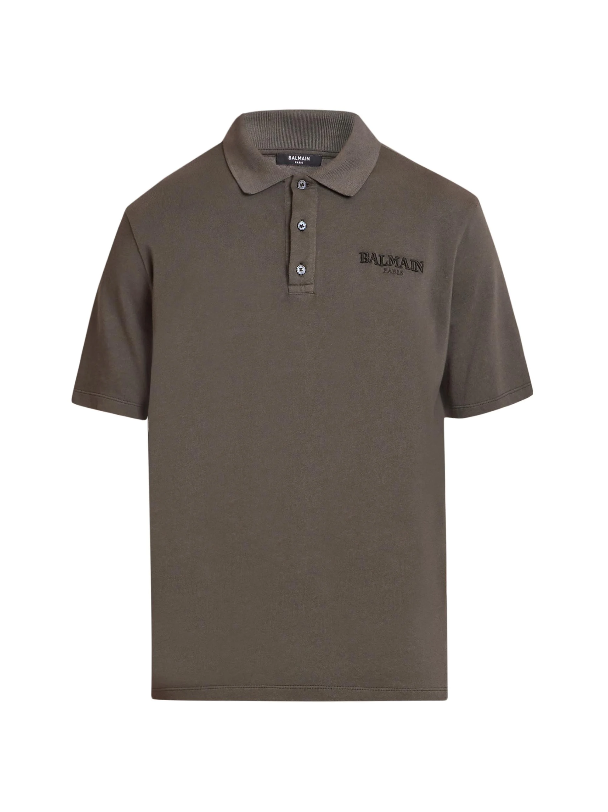 Men's Logo-Embroidered Cotton Polo Shirt - Kaki Fonce - 1