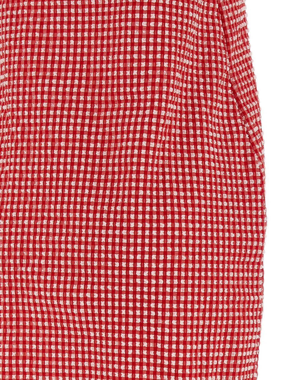 halterneck gingham mini dress - 4