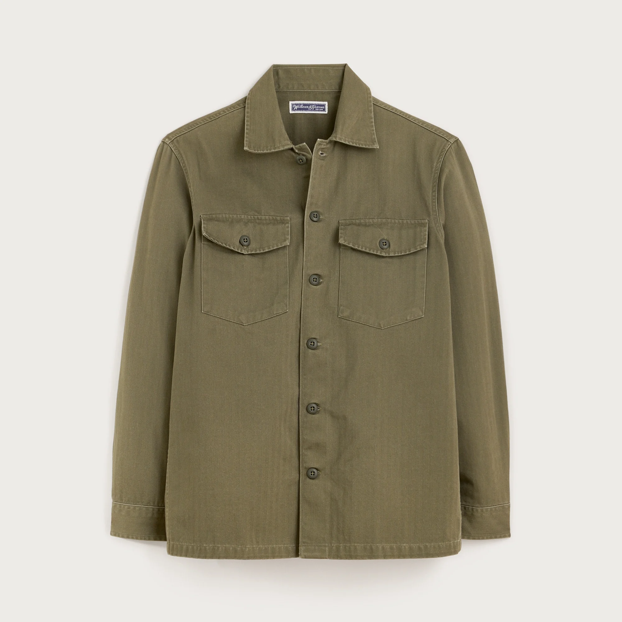 Wallace & Barnes cotton herringbone workshirt - 1