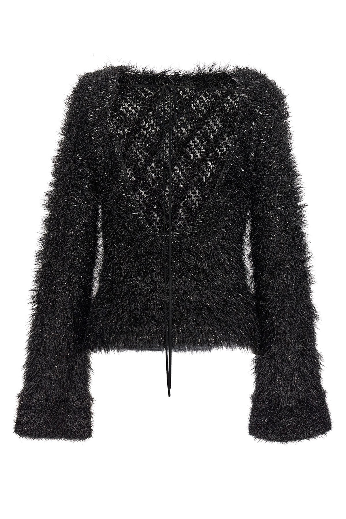 Cut-out lurex sweater - 3