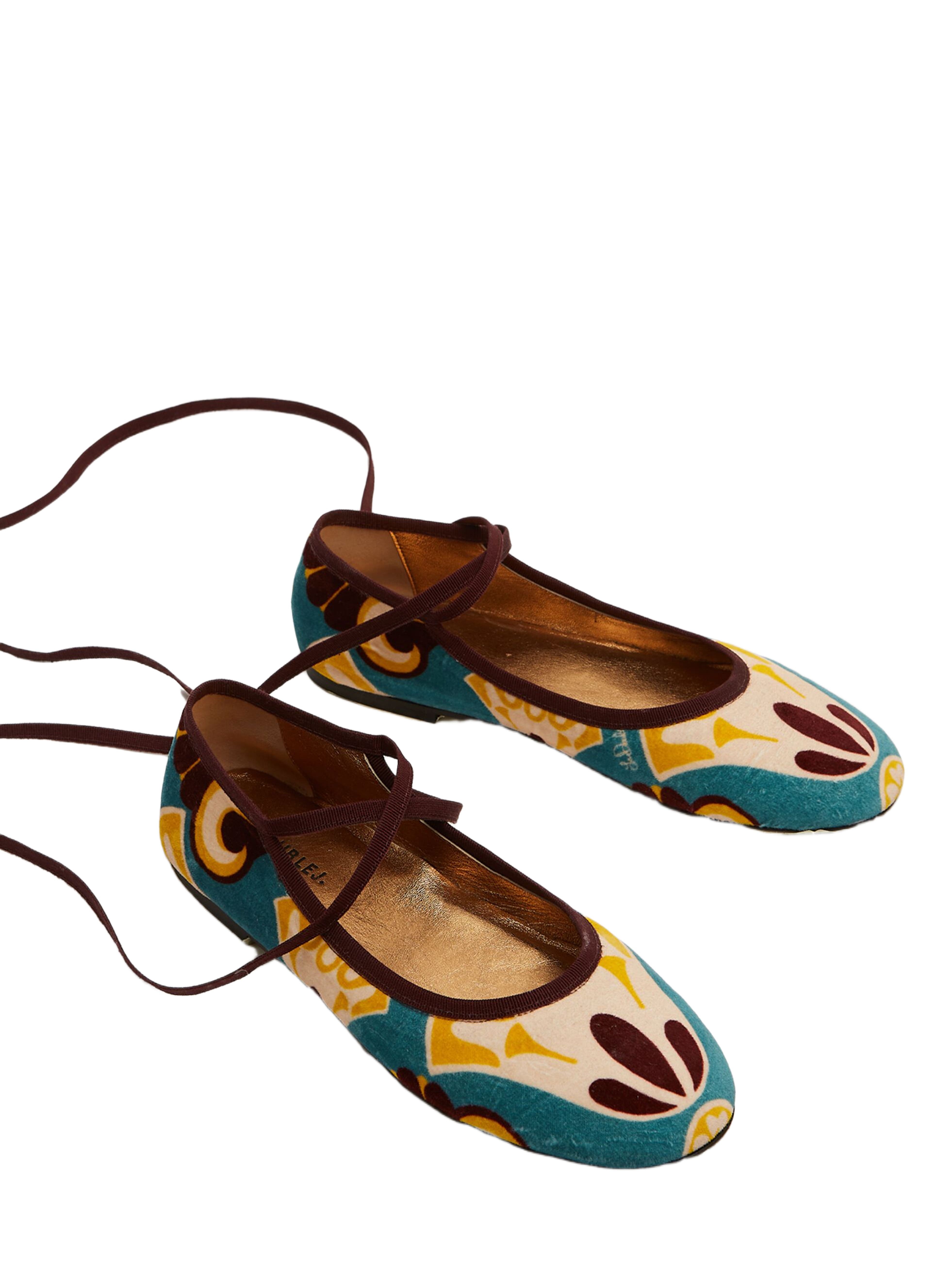 La DoubleJ Winter Ballerina Flats Dendera Light Blue at Nordstrom - 2