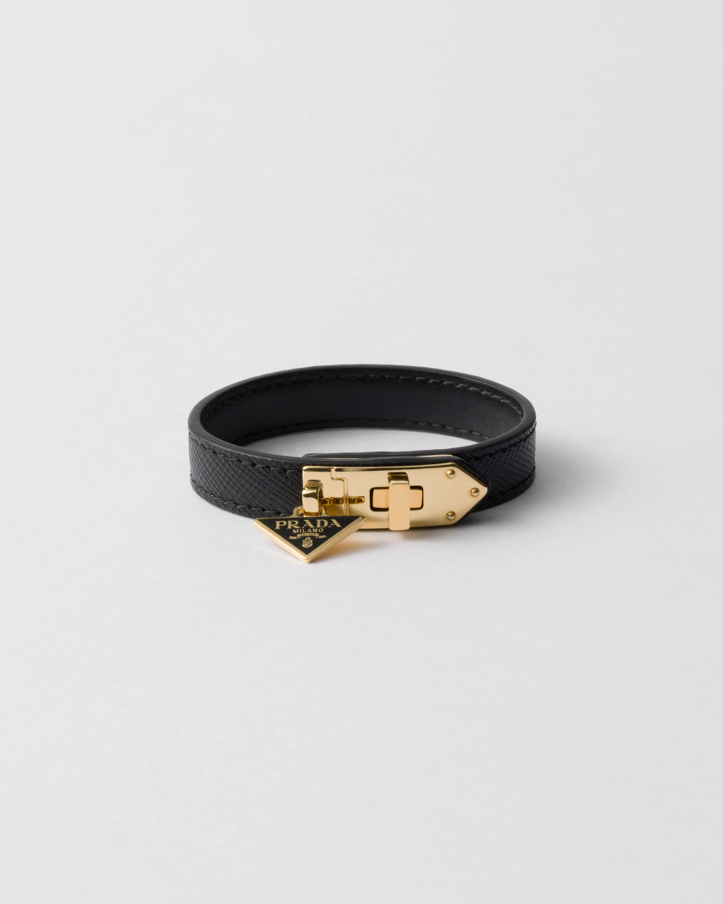 Saffiano leather bracelet - 1