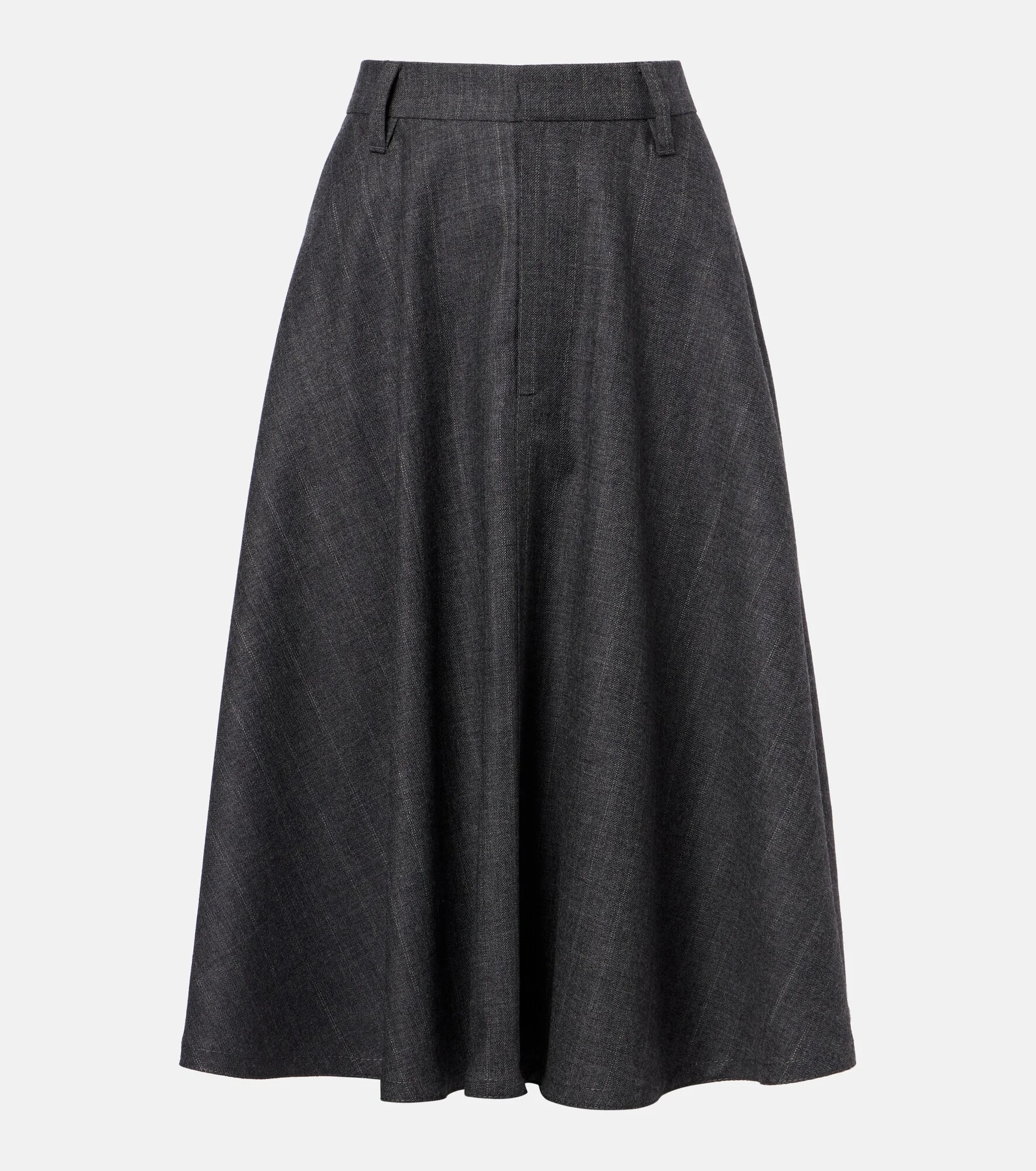 Virgin wool midi skirt - 1